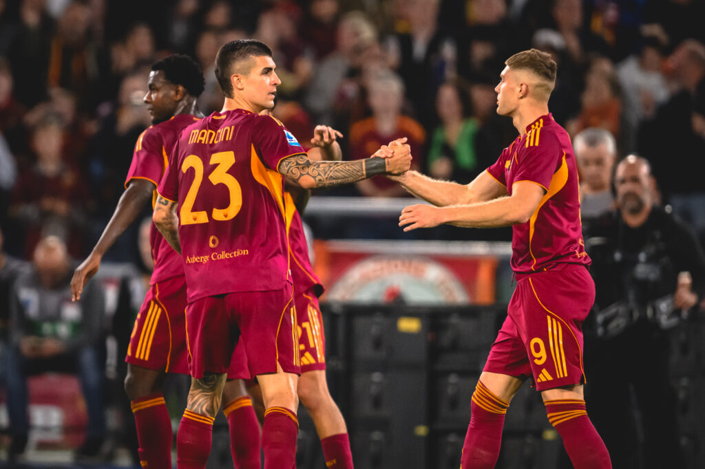 Dovbyk Mancini AS Roma v Parma Calcio 1913 - Serie A