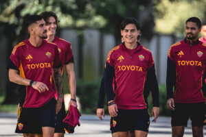 AS Roma Training Session dybala rensch pellegrini ghilardi