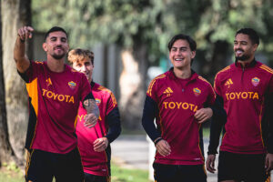 AS Roma Training Session pellegrini dybala rensch baldanzi