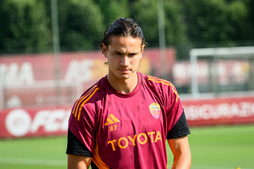 Ghilardi AS Roma Training Session - UEFA Europa League 2025/26 League Phase MD2