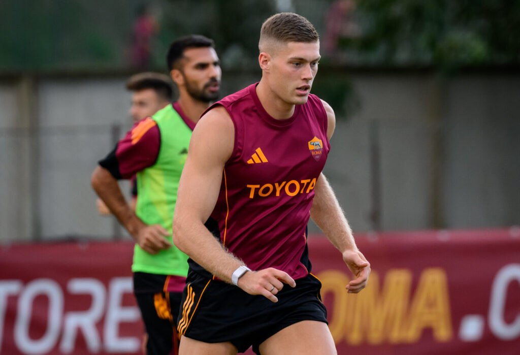 Dovbyk AS Roma Training Session - UEFA Europa League 2025/26 League Phase MD2