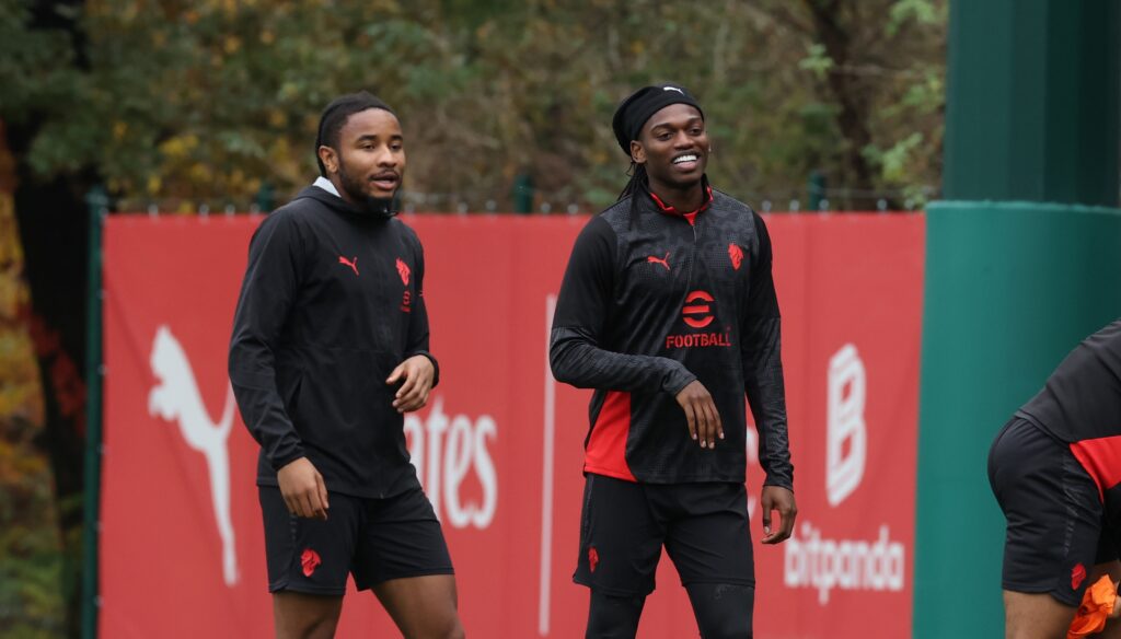 leao nkunku AC Milan Training Session