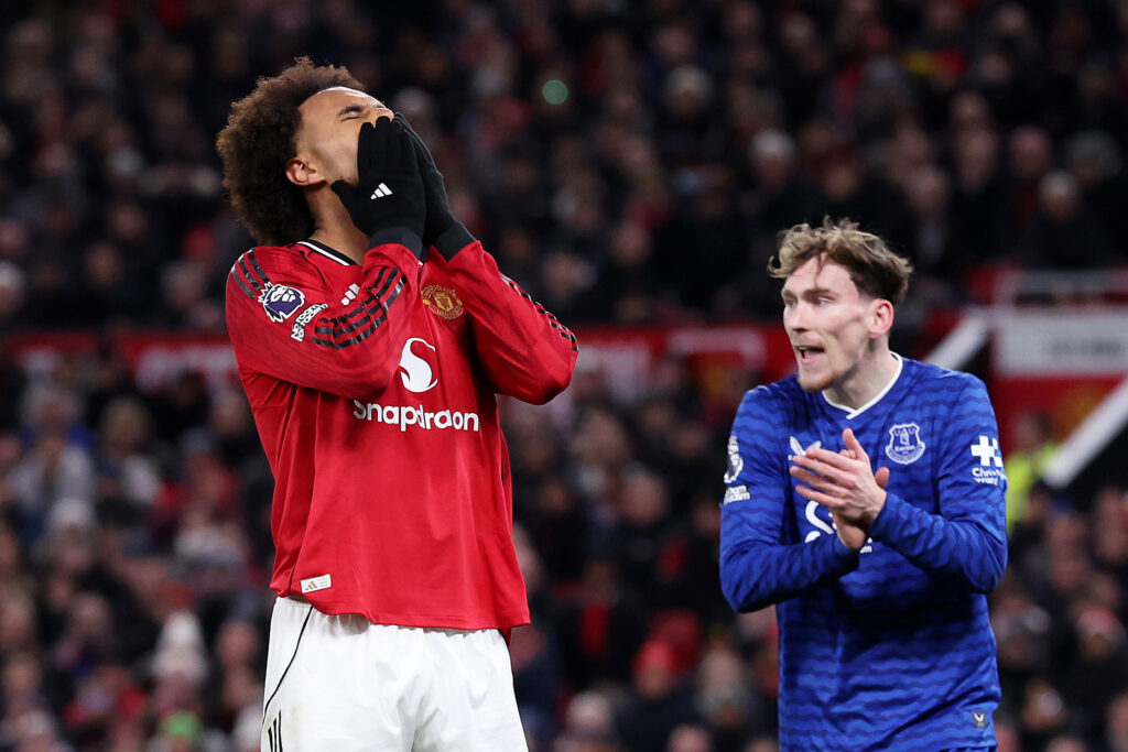 Zirkzee Manchester United v Everton - Premier League