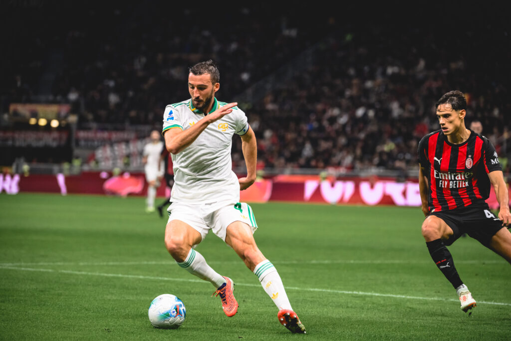 cristante AC Milan v AS Roma - Serie A