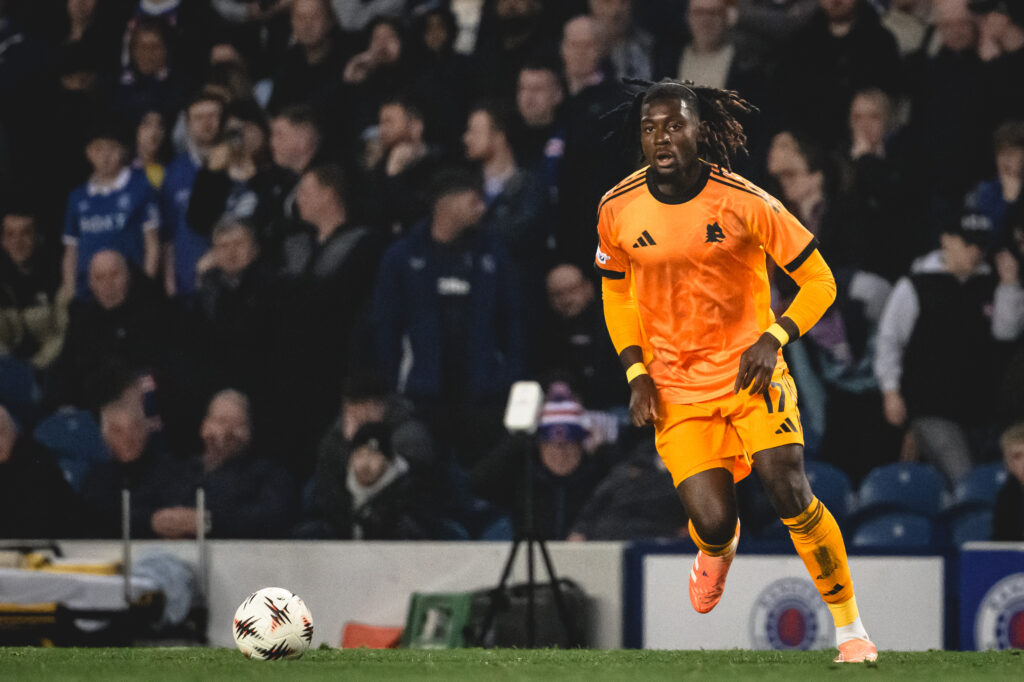 manu koné Rangers FC v AS Roma - UEFA Europa League 2025/26 League Phase MD4