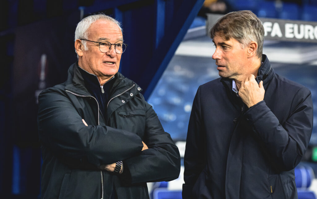 Ranieri Massara AS Roma Training Session And Press Conference - UEFA Europa League 2025/26 League Phase MD4