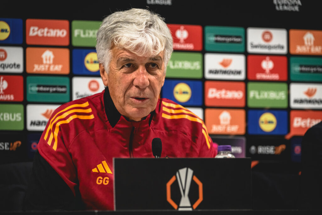 Gasperini AS Roma Training Session And Press Conference - UEFA Europa League 2025/26 League Phase MD4