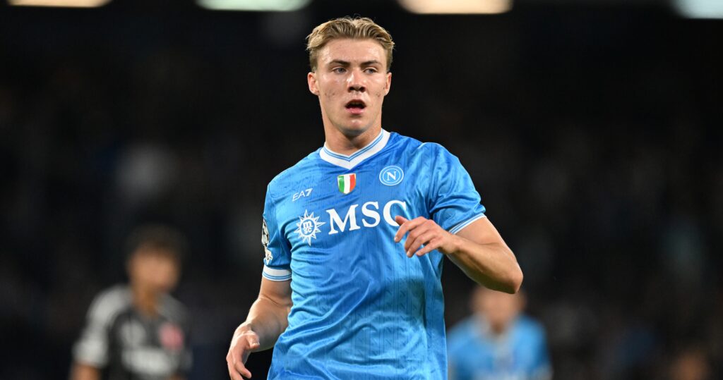 hojlund SSC Napoli v Eintracht Frankfurt - UEFA Champions League 2025/26 League Phase MD4