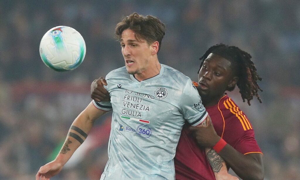 zaniolo koné AS Roma v Udinese Calcio - Serie A