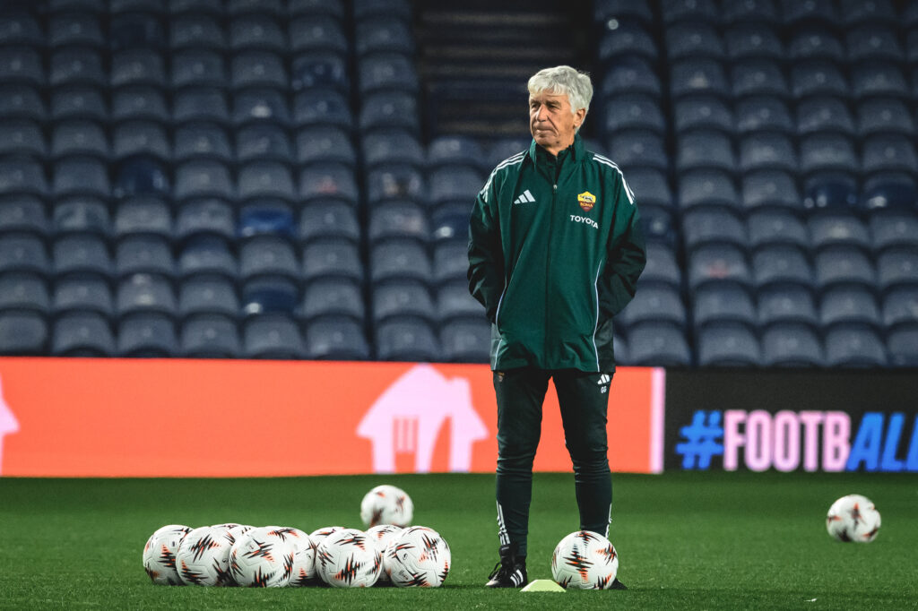 Gasperini AS Roma Training Session And Press Conference - UEFA Europa League 2025/26 League Phase MD4