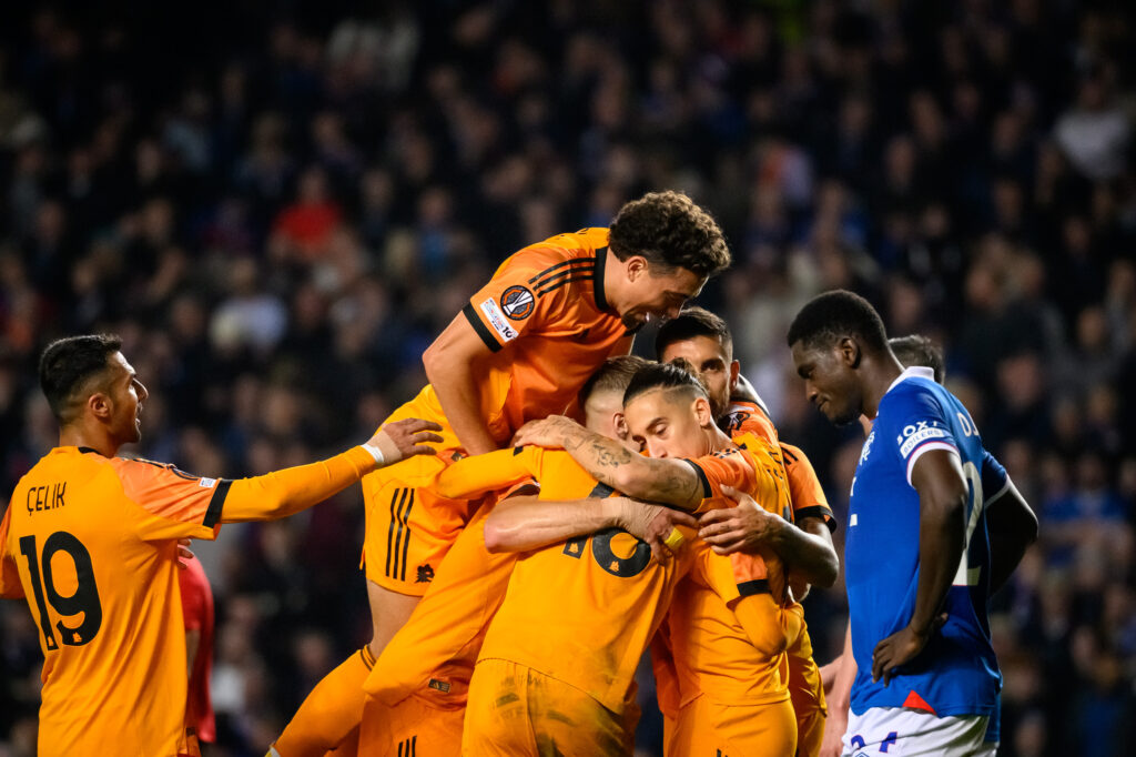 esultanza Rangers FC v AS Roma - UEFA Europa League 2025/26 League Phase MD4