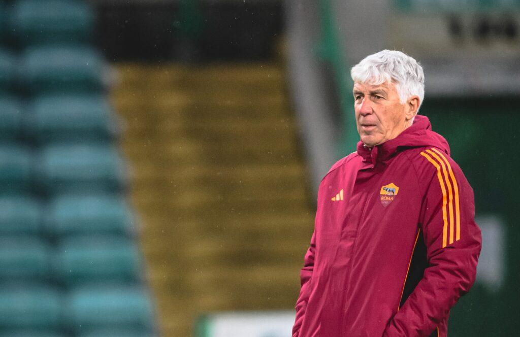 gasperini AS Roma Training Session And Press Conference - UEFA Europa League 2025/26 League Phase MD6