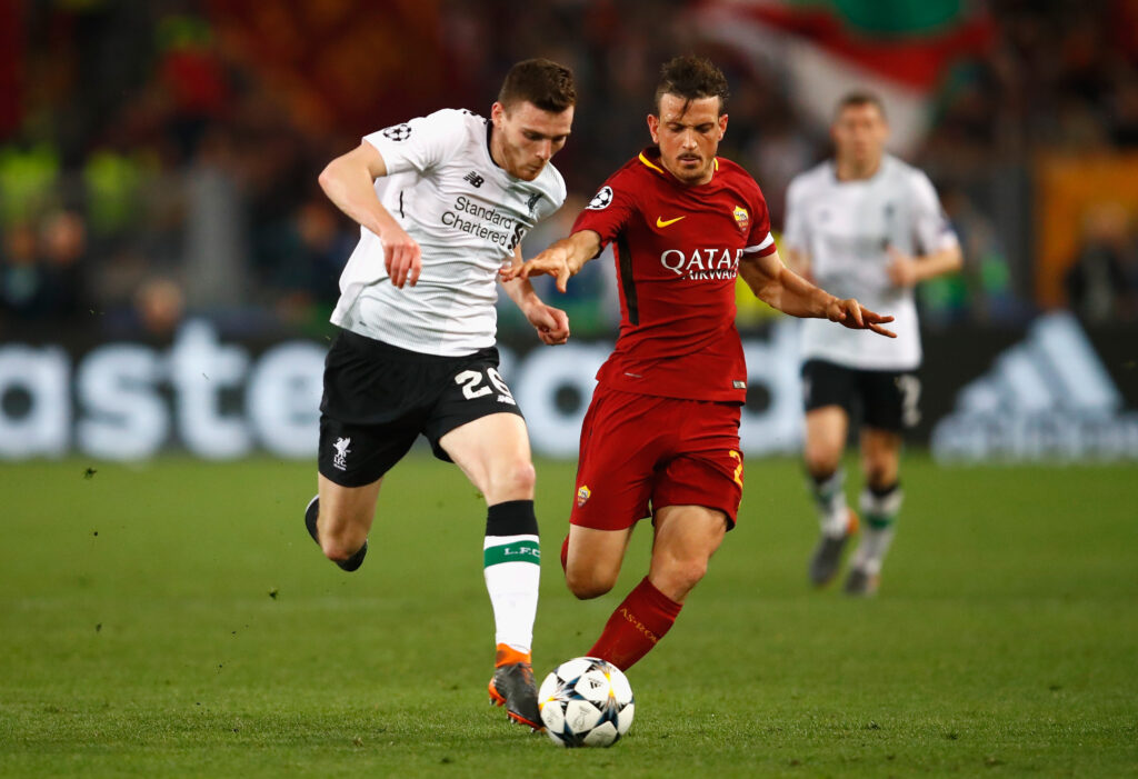 florenzi A.S. Roma v Liverpool - UEFA Champions League Semi Final Second Leg