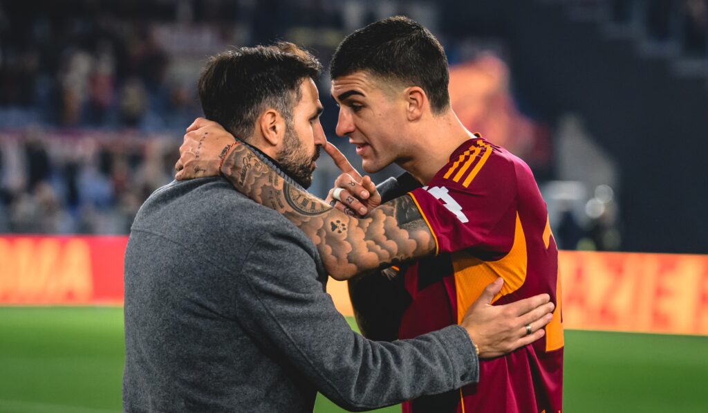 Fabregas mancini AS Roma v Como 1907 - Serie A