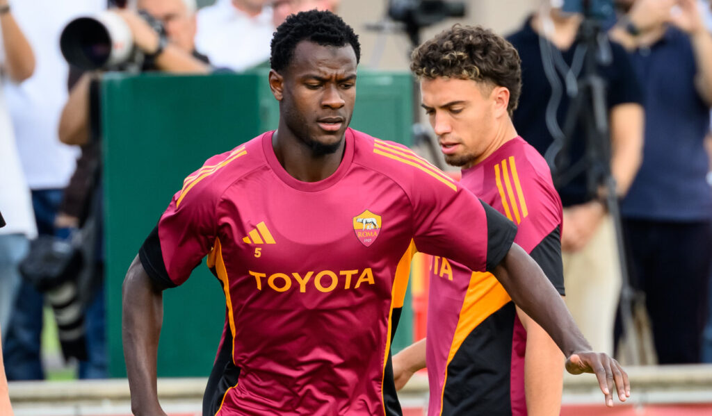 ndicka el aynaoui AS Roma Training Session - UEFA Europa League 2025/26 League Phase MD2