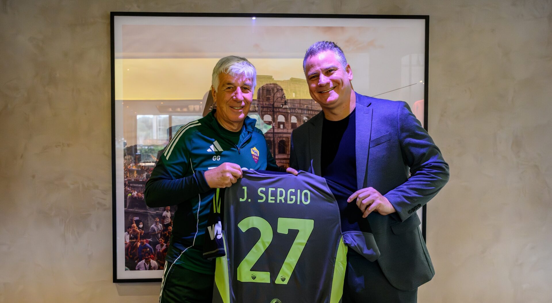 Julio Sergio a Trigoria: 