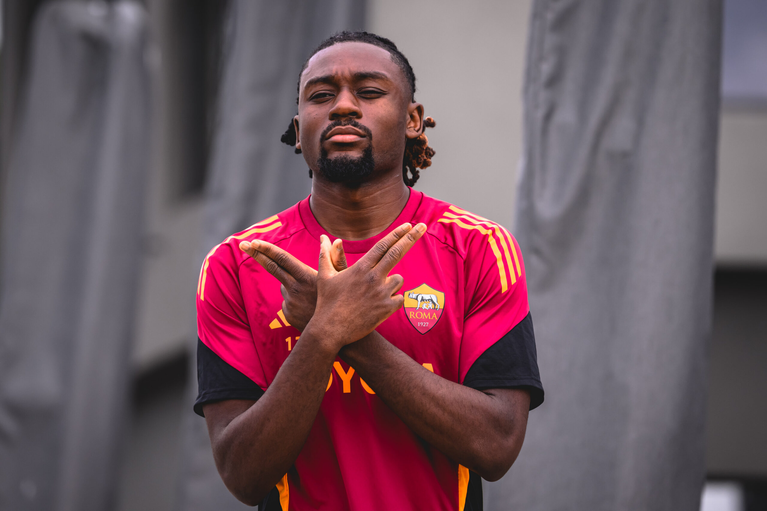 Koné AS Roma Training Session