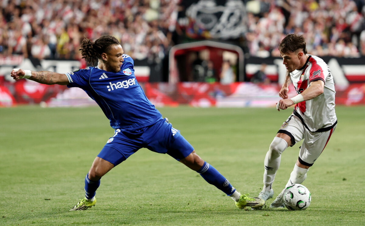 Rayo Vallecano de Madrid  v Racing Club de Strasbourg Alsace - UEFA Conference League 2025/26 Semi-Final First Leg