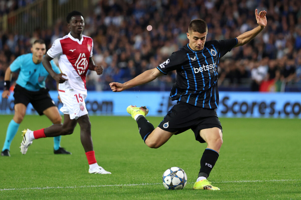 Tresoldi Club Brugge KV v AS Monaco - UEFA Champions League 2025/26 League Phase MD1