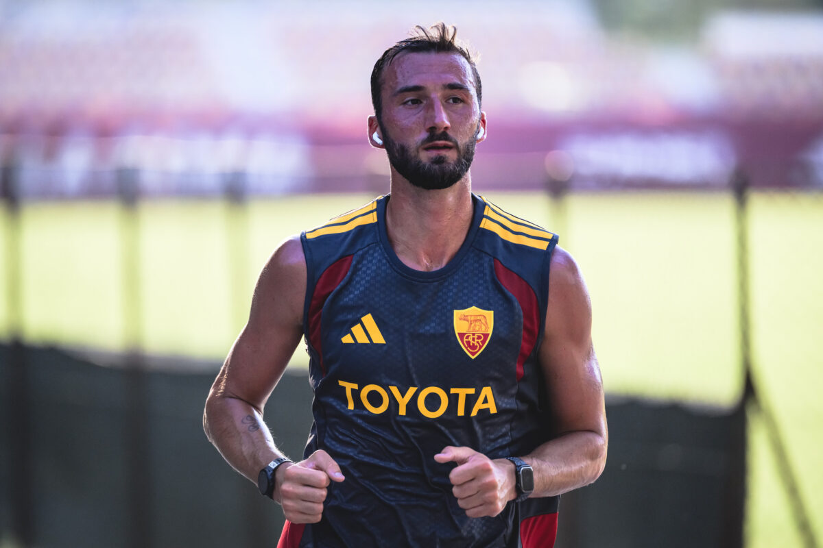 Cristante AS Roma Training Session