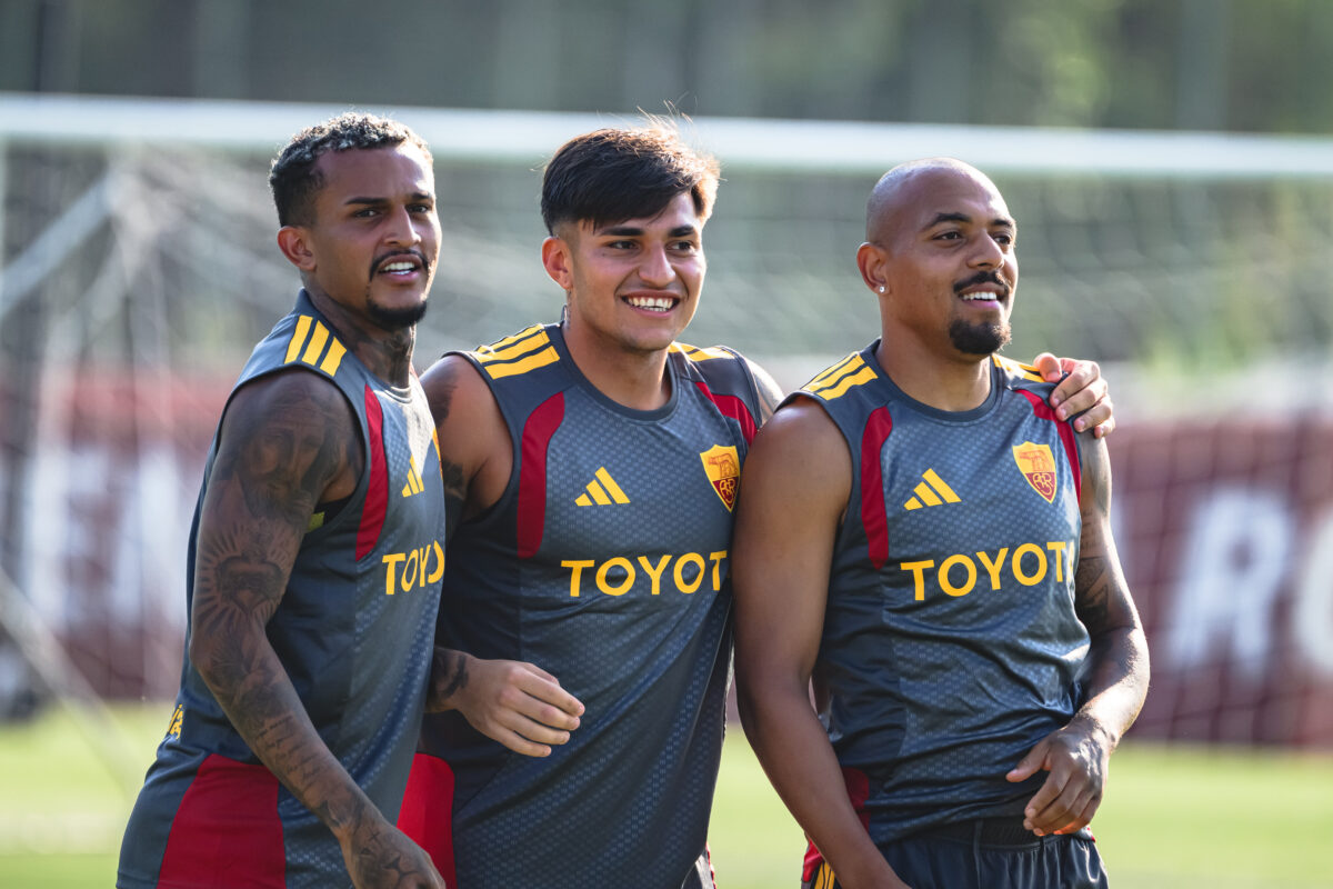 Castro Wesley Malen AS Roma Training Session