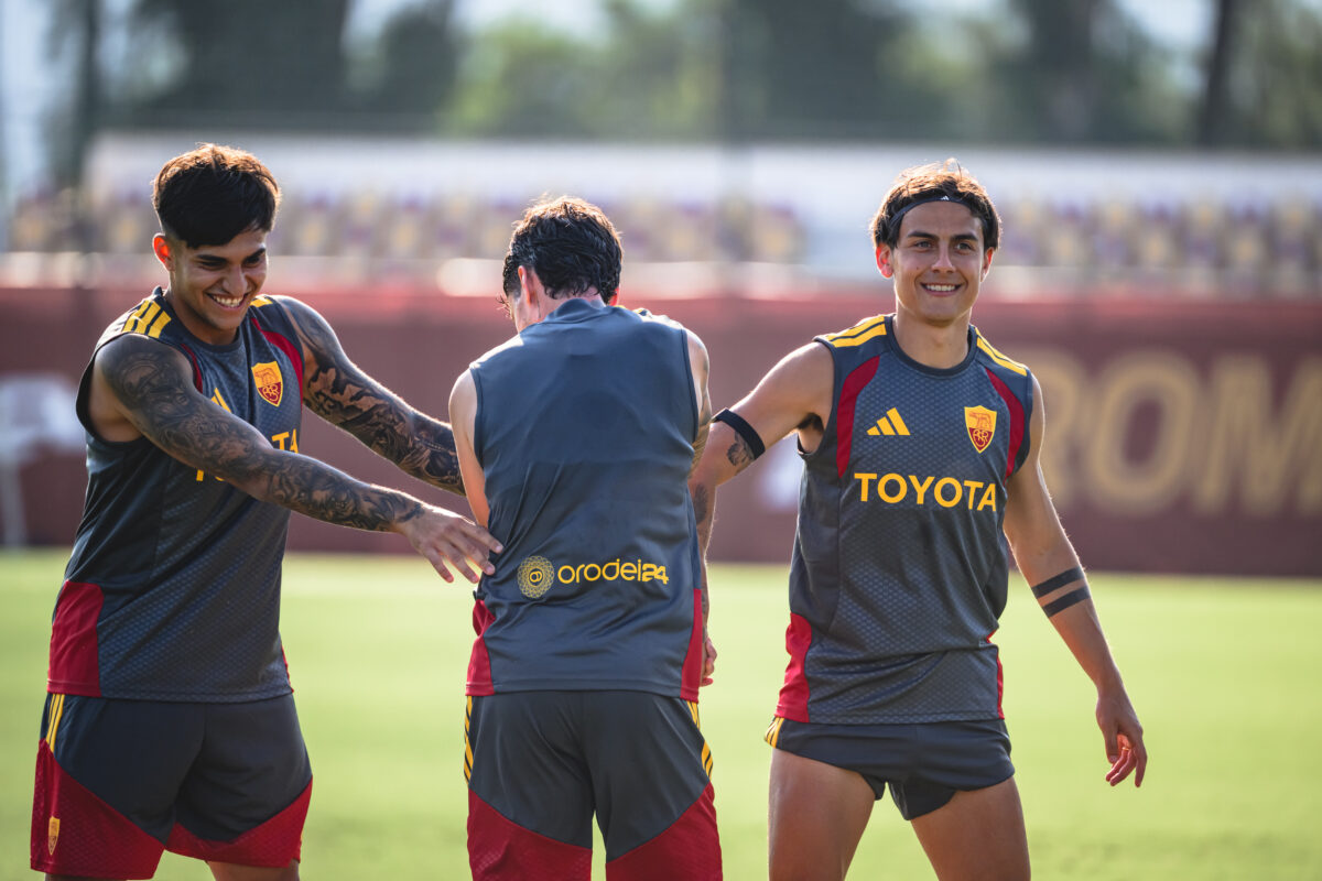 Castro Soule Dybala AS Roma Training Session