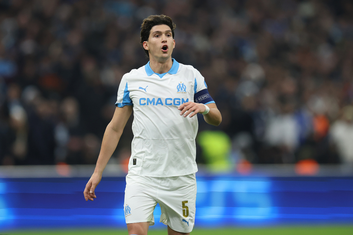 Balerdi Olympique de Marseille v Newcastle United FC - UEFA Champions League 2025/26 League Phase MD5
