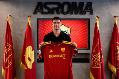 koulierakis AS Roma Unveil New Signing Kostantinos Koulierakis