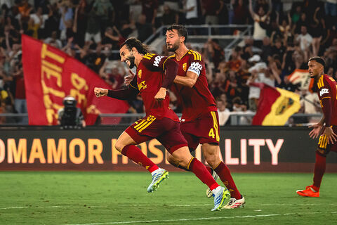Hermoso gol Roma Atalanta