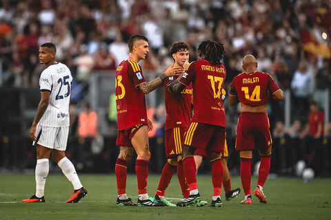 Kone Mancini Soulé AS Roma v FC Internazionale