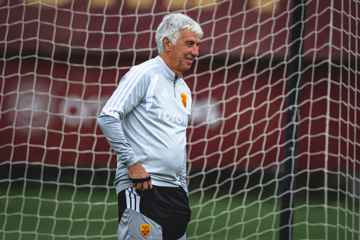 gasperini AS Roma Training Session