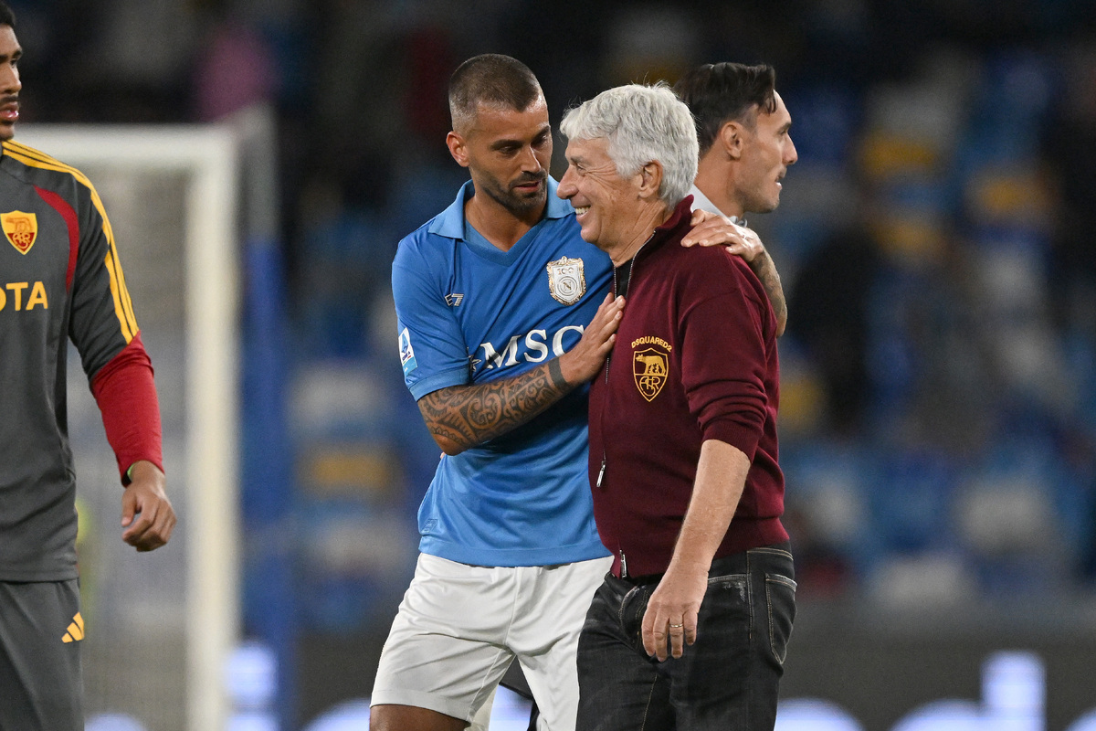 Gasperini Spinazzola SSC Napoli v AS Roma