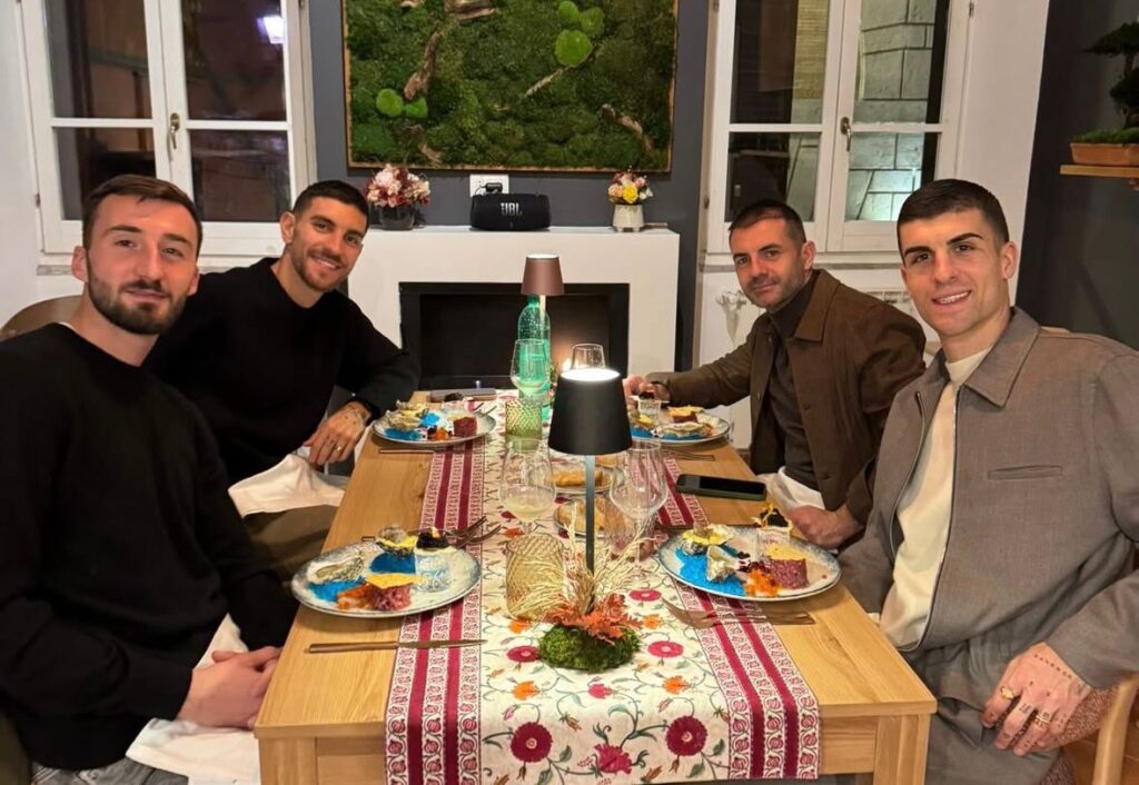 cena cristante pellegrini mancini