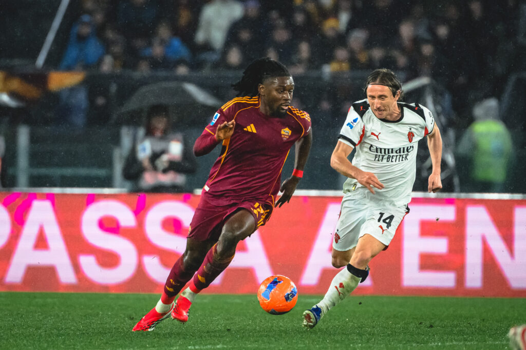 koné modric AS Roma v AC Milan - Serie A