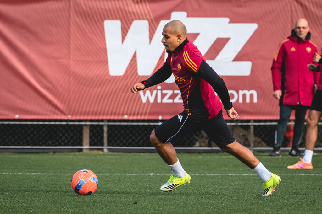 Malen AS Roma Training Session