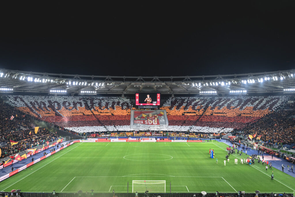 coreografia de falchi AS Roma v AC Milan - Serie A