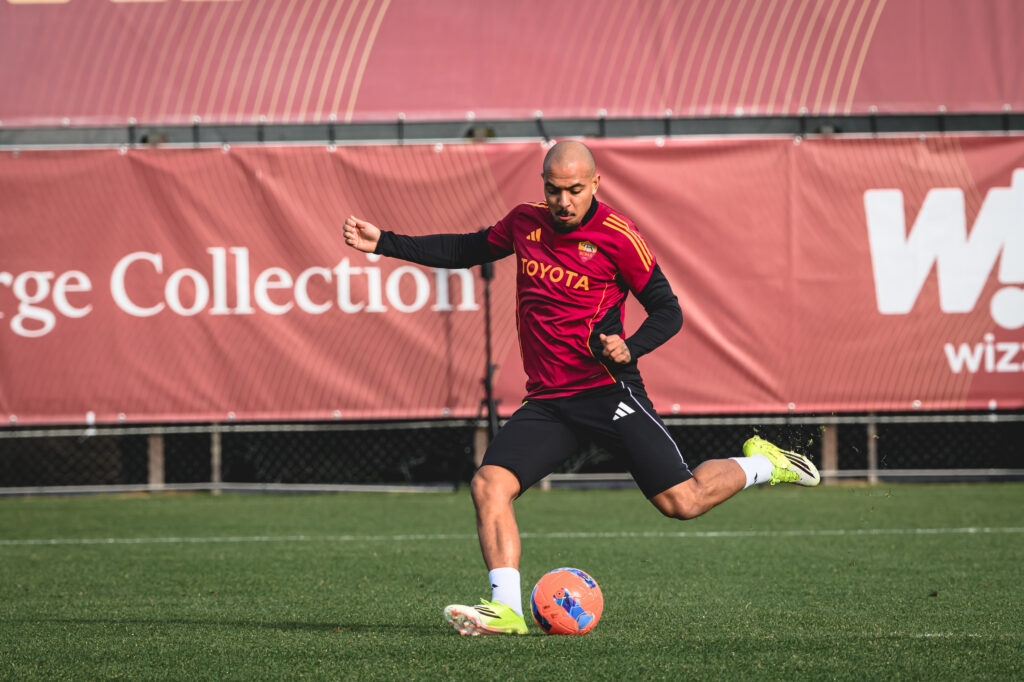 Malen AS Roma Training Session