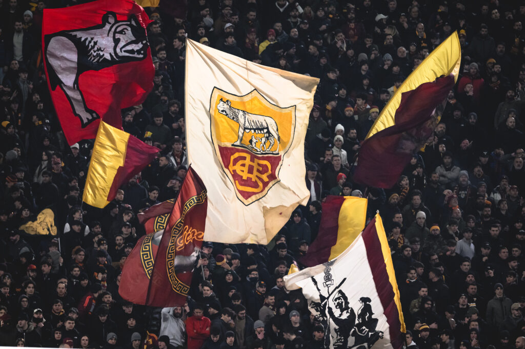 curva sud tifosi AS Roma v AC Milan - Serie A
