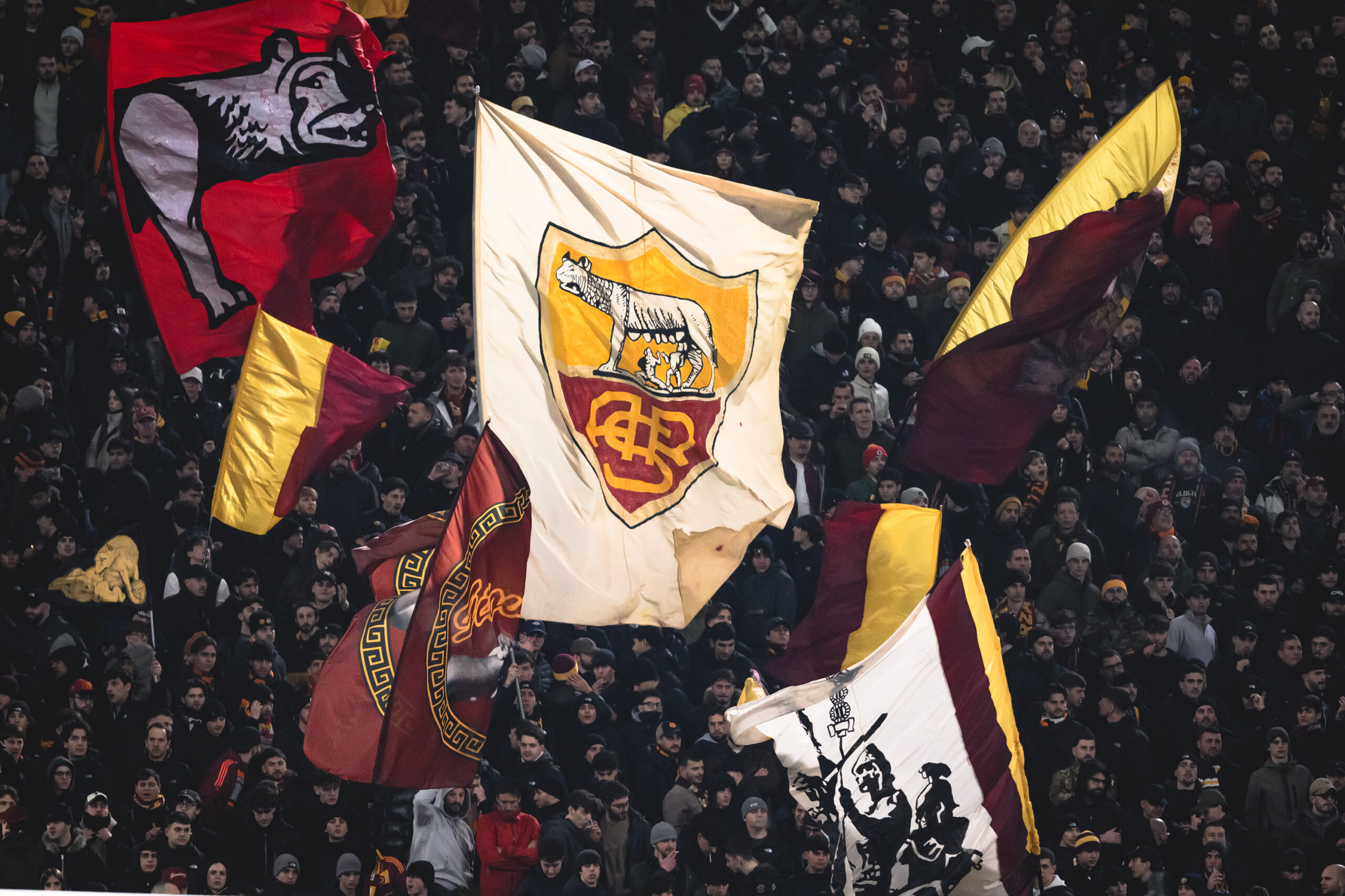 curva sud tifosi AS Roma v AC Milan - Serie A