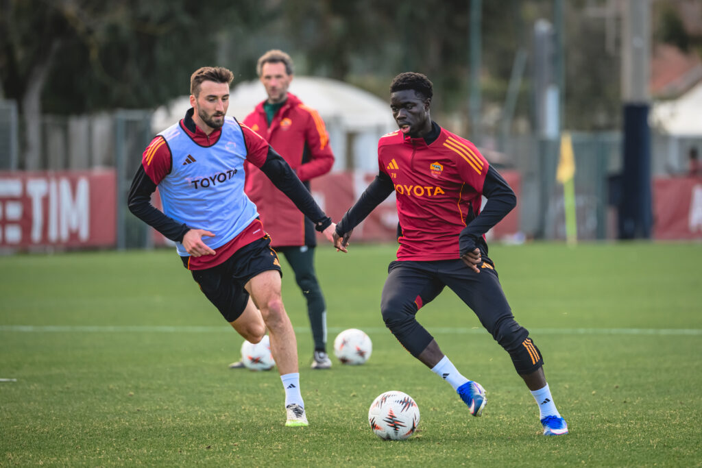Robinio Vaz Cristante AS Roma Training Session