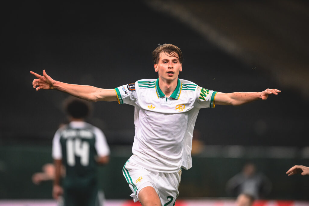 esultanza Ziolkowski Panathinaikos FC v AS Roma - UEFA Europa League 2025/26 League Phase MD8
