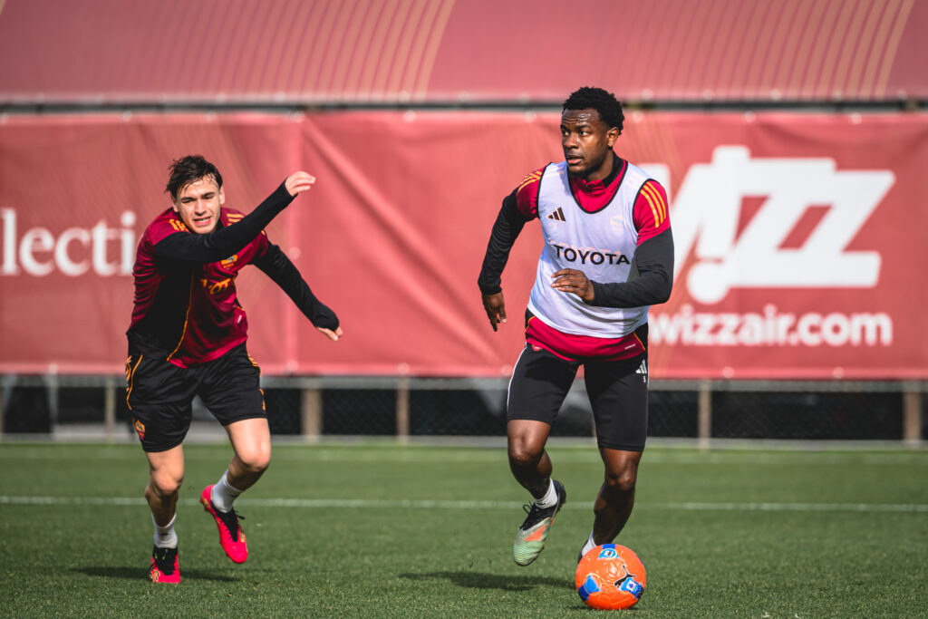 Ndicka Pisilli AS Roma Training Session