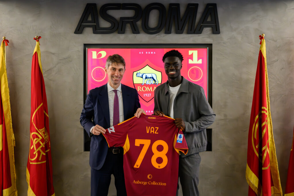 Robinio Vaz AS Roma Unveil New Signing Robinio Vaz