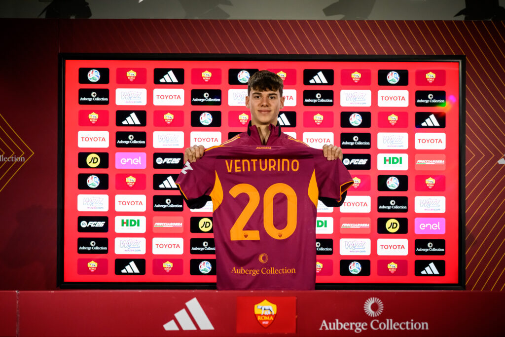 venturino AS Roma ta unveil New Signing Lorenzo Venturino
