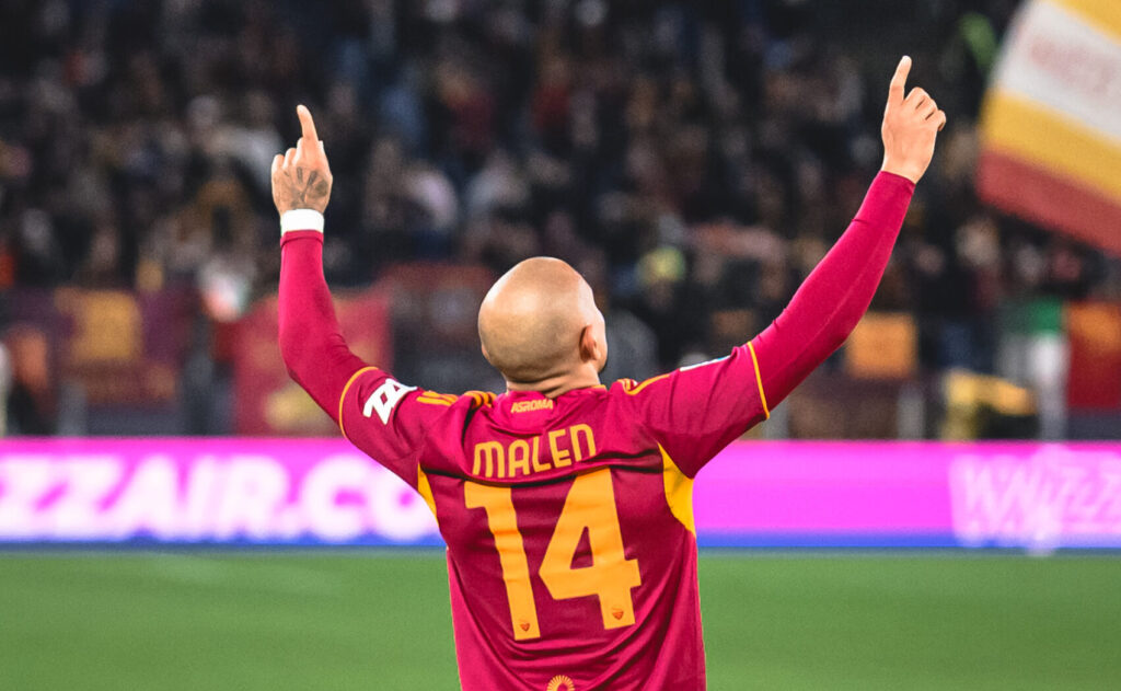 malen AS Roma v Cagliari Calcio - Serie A