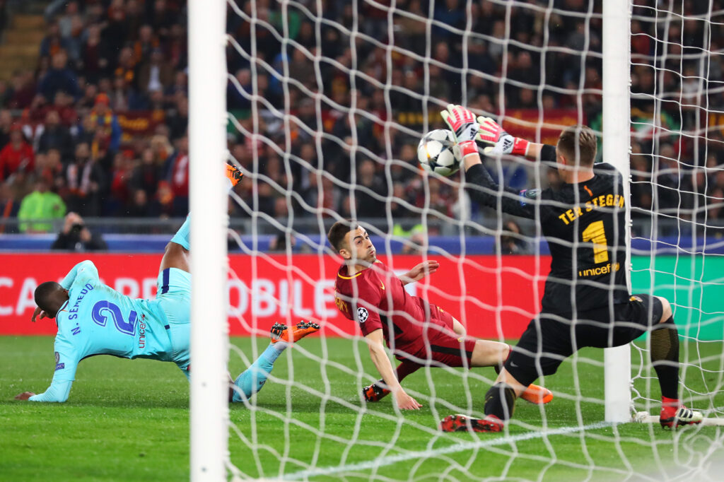 AS Roma v FC Barcelona - UEFA Champions League Quarter Final Second Leg