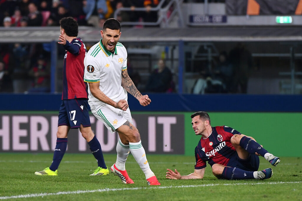 gol pellegrini Bologna FC 1909 v AS Roma - UEFA Europa League 2025/26 Round of 16 First Leg