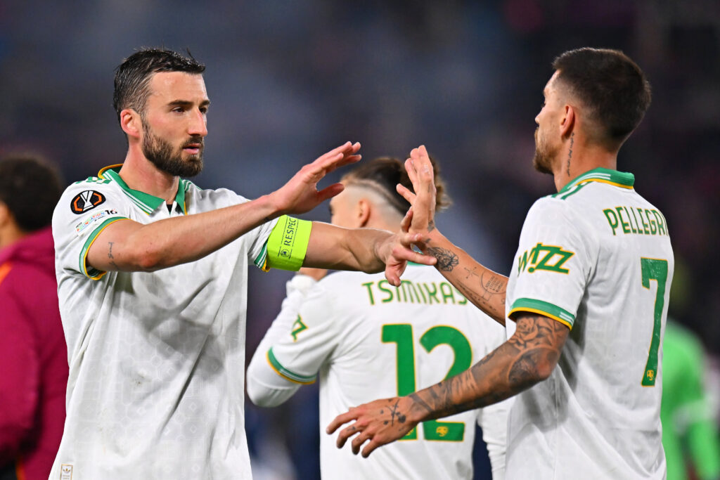Cristante pellegrini Bologna FC 1909 v AS Roma - UEFA Europa League 2025/26 Round of 16 First Leg