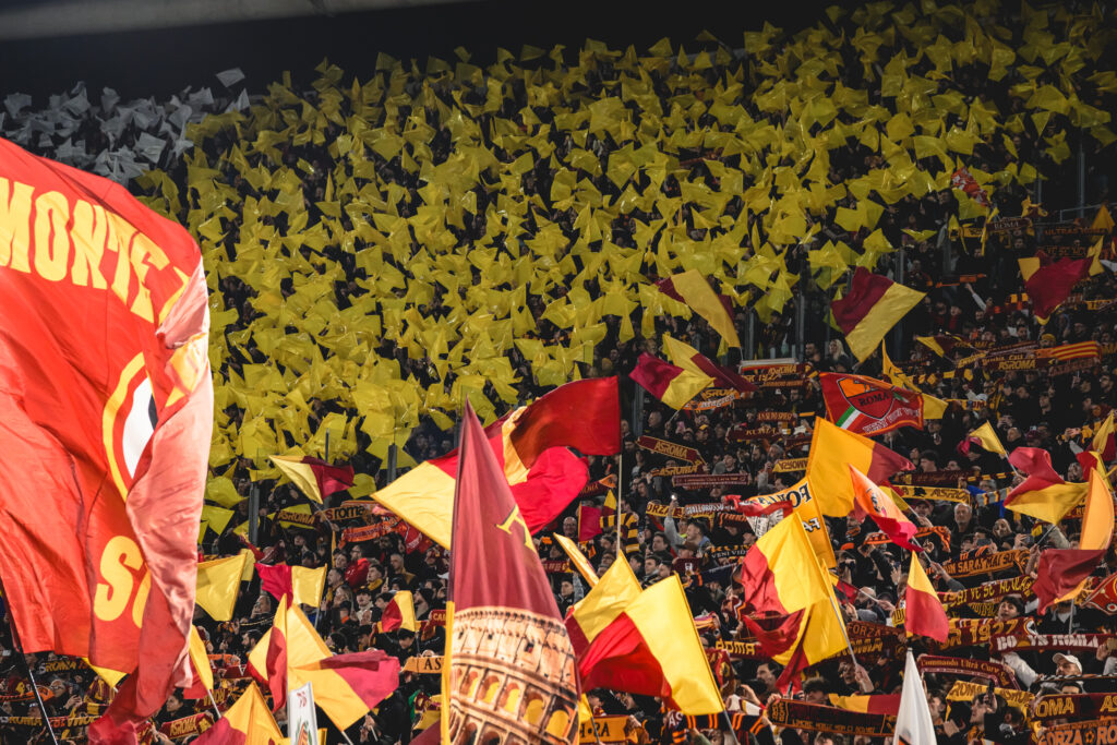 curva AS Roma v Bologna FC 1909 - UEFA Europa League 2025/26 Round of 16 Second Leg