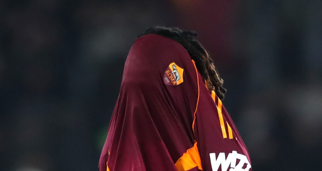 Manu Koné AS Roma v Juventus FC - Serie A
